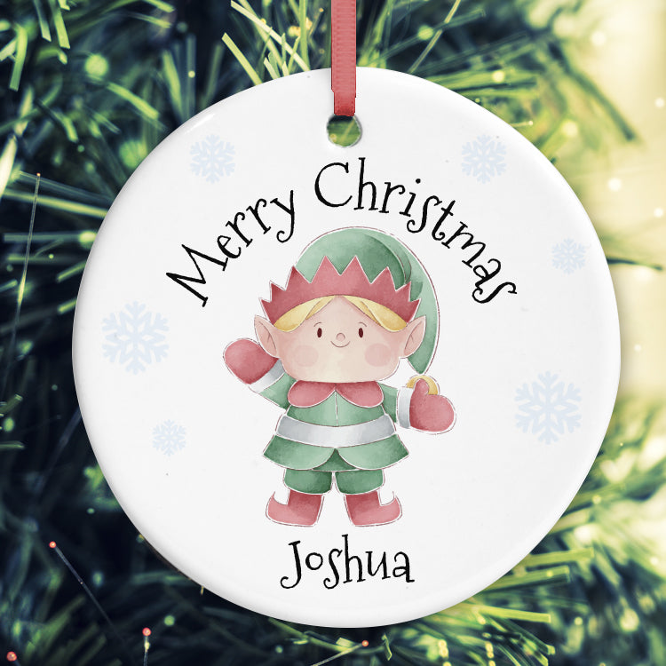 Elf Ceramic Tree Decoration