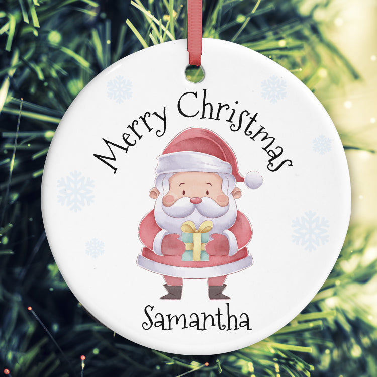 Santa Ceramic Tree Decoration