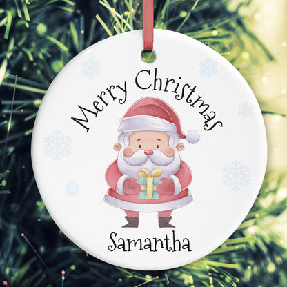 Santa Ceramic Tree Decoration