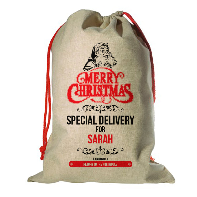 Merry Christmas Santa Sack