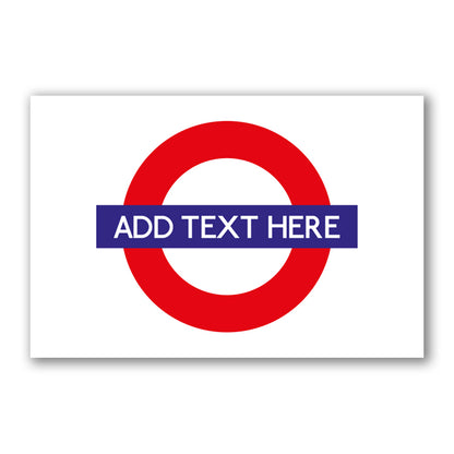 Personalised London Tube Sign