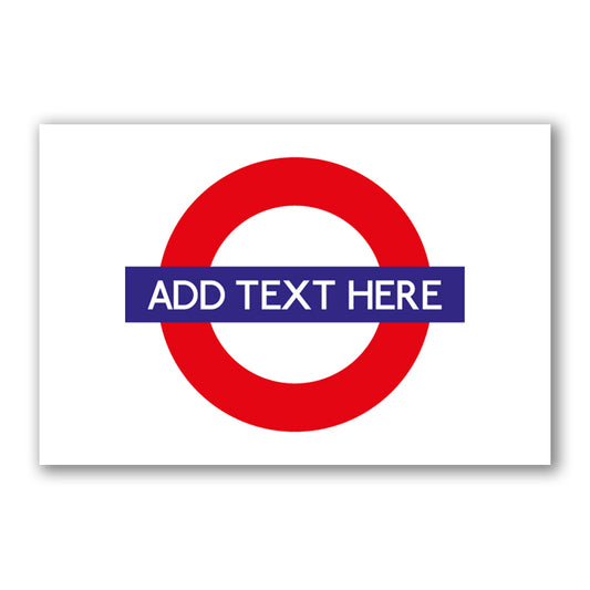 Personalised London Tube Sign