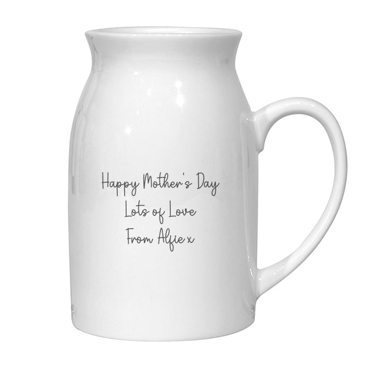 Happy Mothers Day Milk Jug